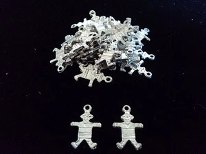 Dijes/hombre de peltre de plata tibetana sin plomo - Imagen 1 de 1