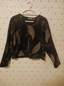 PATRIZIA LUCA Milano women multicolor long sleeve pull over top Size L - Picture 1 of 13