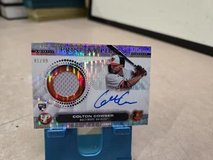 2024 Topps Colton Cowser RC Auto Patch /99 SP Pristine Pieces On Card Autograph - Picture 1 of 2