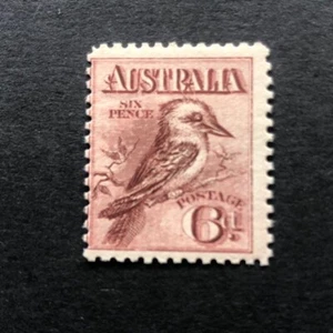 Australia stamp 6d Kookaburra , 1913, U M M - Picture 1 of 2
