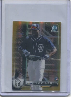 2017 BOWMAN CHROME MINI REFRACTOR MANNY MARGOT 20/50 PADRES - Image 1 of 2