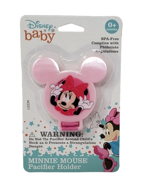 Porta Chupete Disney Baby Mouse - Nuevo - Rosa Minnie Mouse Foto 1 de 1