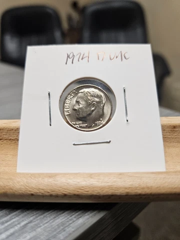 1974-D Uncirculated Roosevelt Dime Denver Actual Coin Pictured Cover