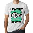 Uomo Maglietta Mostro Sano – Healthy Monster – T-shirt Stampa Grafica Divertente