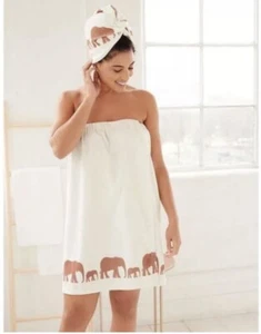 Elephant Cream Body Towel Wrap - Bath-beach - Gift - Avon - **Body Towel Only** - Picture 1 of 2