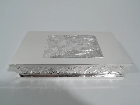 Tiffany Box - 25868 - Midcentury Modern Gothic - American Sterling Silver Cover