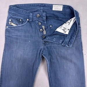 Diesel Jeans Mens 27x32 Blue Darron Blue Dark Wash Faded 008QU 3D Denim Pants - Picture 1 of 24