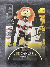 2021-22 Upper Deck UD Canvas Black C410 Spartacat Ottawa Senators Mascot