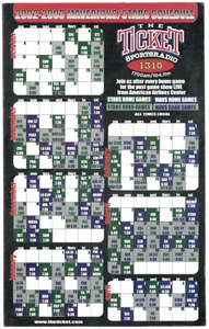 RARE 2002-03 Dallas Stars Mavericks NHL NBA Magnet Hockey Basketball Schedule !! - Picture 1 of 1