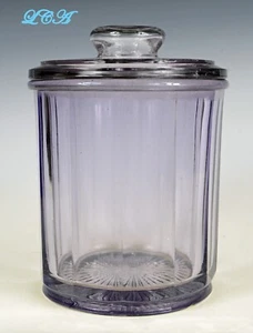 FRASCO DE CIGARROS ANTIGUO DE LUJO RARO para PANTALLA DE MOSTRADOR con Tapa color sol púrpura SCA - Imagen 1 de 3