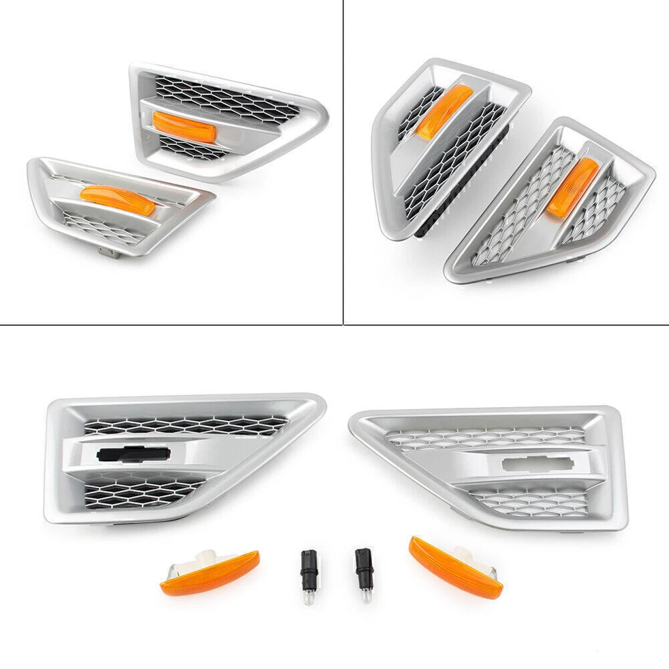 Pair Side Vent Grille Mesh Grill For Land Rover Freelander2 LR2 2008-2016 2015 Foto 1 de 4