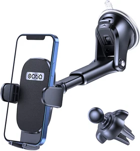 3-in-1 Suction Cup Phone Holder Windshield Dashboard - Photo 1 sur 12