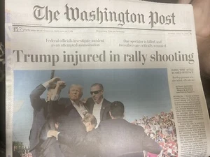 NEUYT Trump Hurt Wash Post Trump verletzt 14. Juli 2024 15. Juli nur A-Abschnitte - Bild 1 von 3