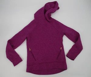 Old Navy Active Purple Fleece Hoodie Girls Size M 8 Pullover Fall Knit Casual - Picture 1 of 14