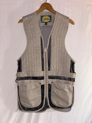 Cabela’s Trap Chaleco de Tiro Hombre’s S Tostado Negro Skeet Arcillas Deportivas Foto 1 de 3