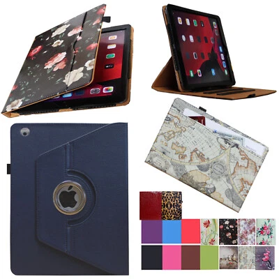 For iPad 4 4th 2012 A1458 A1459 A1460 Rotating Case Cover with pocket pen holder - Image 1 of 4