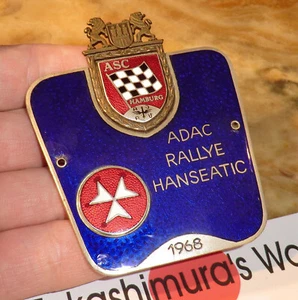 TEILNEHMERABZEICHEN ADAC Rallye Hanse ASC HAMBURG Hanse NORDDEUTSCHLAND 1968 A2 - Bild 1 von 8