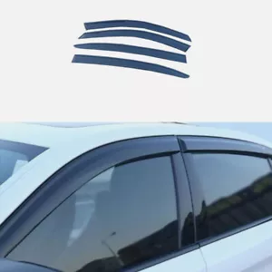For BMW 5 Series 2018-23 Black Window Wind Visors Sun Rain Guard Vent Deflectors - Picture 1 of 6