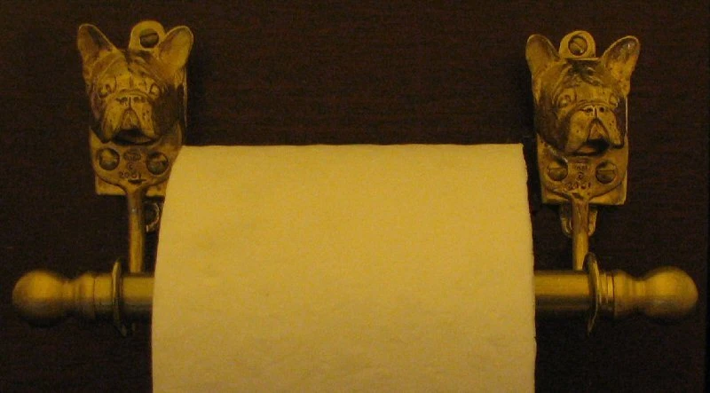 BULLDOG FRANCÉS, FRENCHIE Soporte de papel higiénico ¡O Toallero de papel! Foto 1 de 1