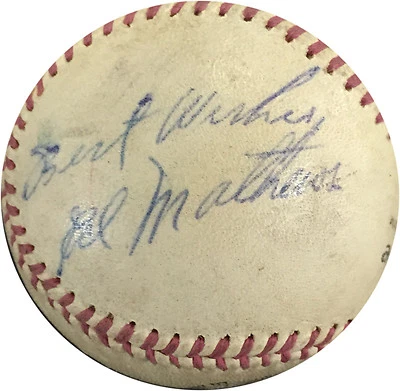Ed Eddie Mathews Vintage signed 1960S Baseball Best Wishes Rare AUTOGRAPH COA - Image 1 of 4