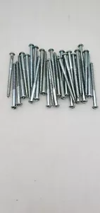 #12x3" Round Head Slotted Wood Screw Steel with Zinc NOS Qty (32) - Picture 1 of 12