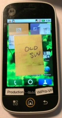 Motorola Cliq Black MB200 (T-Mobile) Excellent Used Fast Ship White Test Unit  - Image 1 of 3