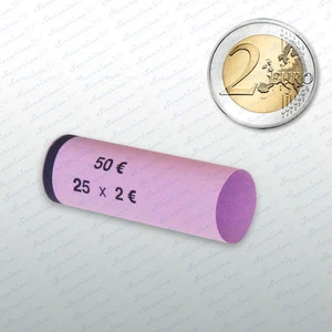 Münzhülsen  2 Euro  300 Stück Münzrollen Münzen Geld - Bild 1 von 1