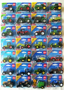 SIKU Blister Carded MINIATURE Farm TRACTORS & Agricultural MACHINERY - Picture 1 of 42