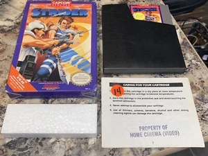NINTENDO NES - STRIDER Game w/MANUAL No Cover TESTED Plays Great - Picture 1 of 10
