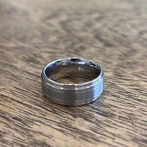 Triton & Frederick Goldman 9MM Tungsten Carbide Mens Ring Size 10 MSRP $375