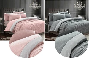 Sparkle SHERPA FLEECE TEDDY BEAR Duvet Cover Set and Pillowcase Bedding Set - Picture 1 of 4
