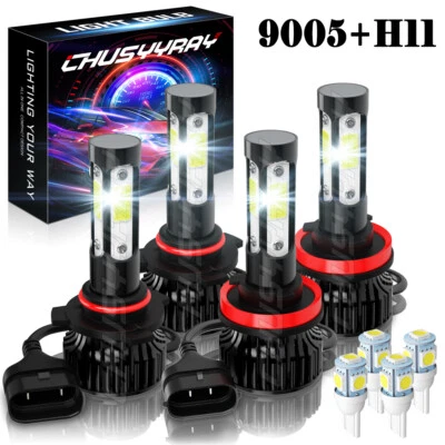 Kit de bombillas de haz alto/bajo para faros LED blancos 4X 6000K para Chevrolet Tahoe 2007-2014 Foto 1 de 4