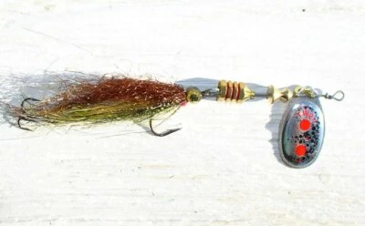 Mepps Aglia TW Streamer Silber & Gold, Größe 1+2+3, absoluter Top-Köder - Bild 1 von 2