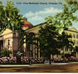 Postcard Florida, Orlando, First Methodist Church, Unposted - Picture 1 of 3