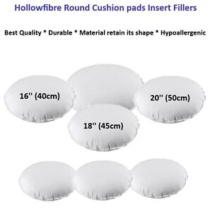 Round Cushion Inner Pads Inserts Fillers Scatters Circle Shape Home Sofa Décor  