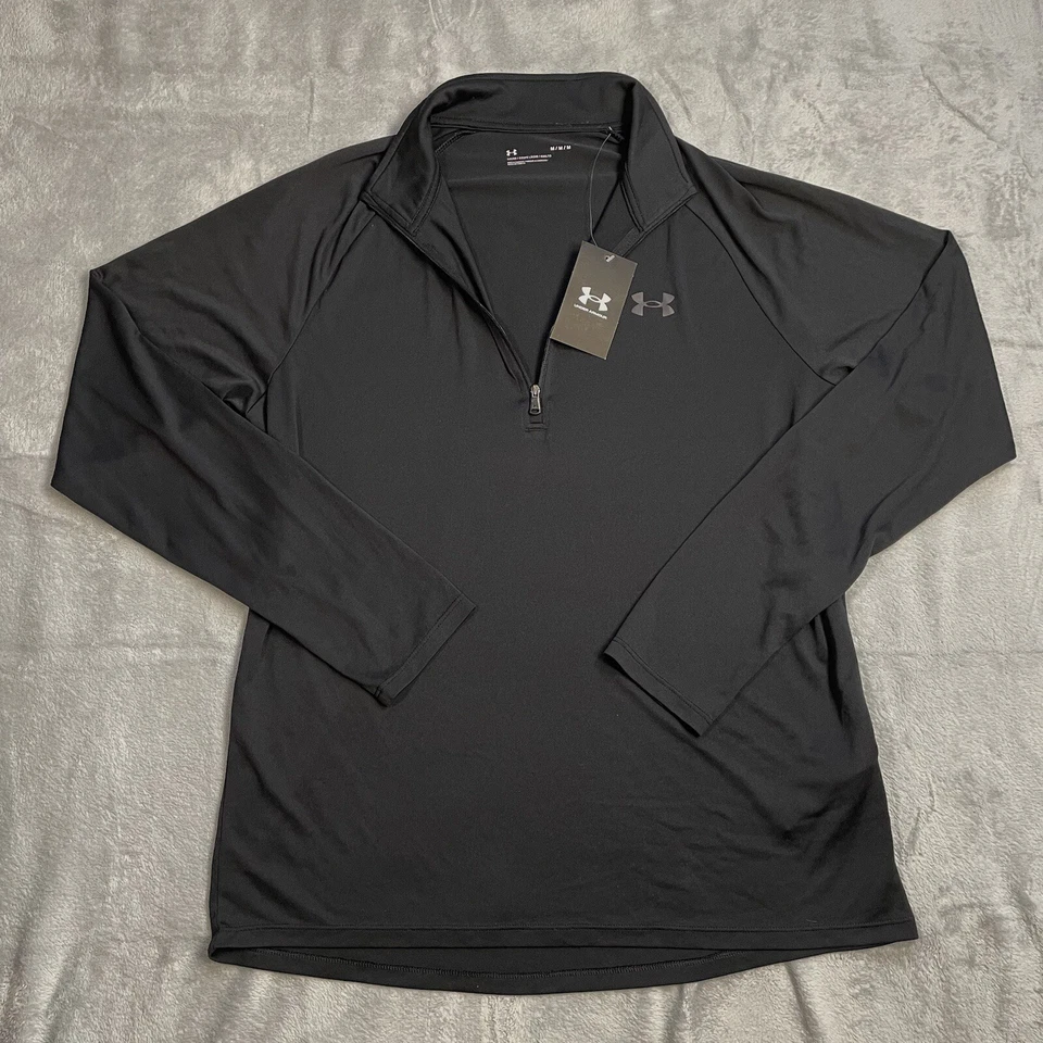 Under Armour 1328495001md Tech 1/2 Zip Black Regular MD
