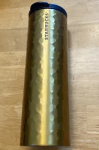 Starbucks Edelstahl Tumbler 16 Oz Hammered Gold 2012 - Bild 1 von 4