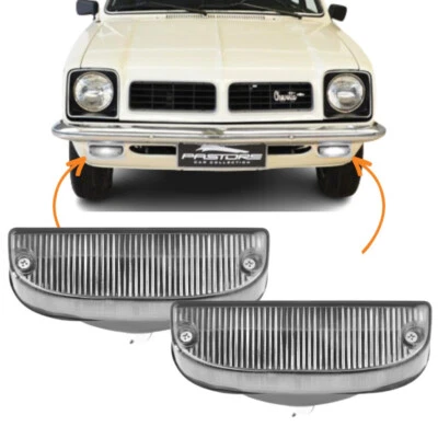 Juego de montaje de señal de giro delantera par transparente Chevrolet Chevette 1973-1982 Kadett Foto 1 de 4