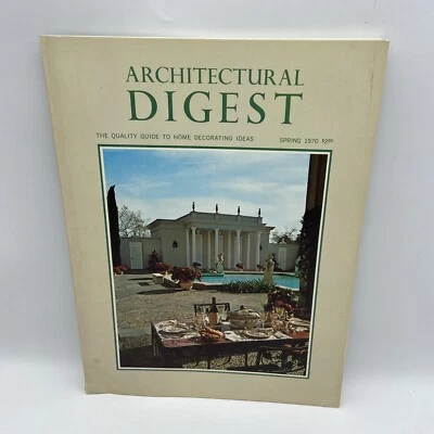 Vintage Architectural Digest magazine Spring 1970 Issue Interior Design - Image 1 of 4