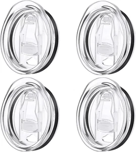 4 Pack 20 Oz Skinny Tumbler Lid Replacement Lids for Tumblers Travel Coffee Mu - Picture 1 of 11