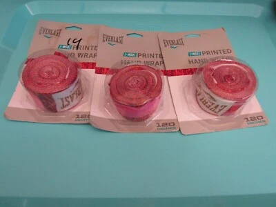 3-Everlast Hand Wraps 120” Printed  Training Boxing MMA & Fitness New [+WSD] - Image 1 of 4