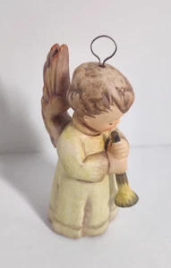 Goebel Hummel Angel with Horn Ornament 1998 Echoes of Joy HUM 597- 3 inches tall - Picture 1 of 8