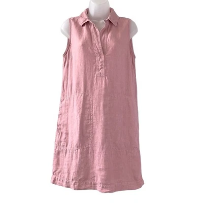 C&C California Pink Pure Linen Mini Dress size 4 - Image 1 of 4