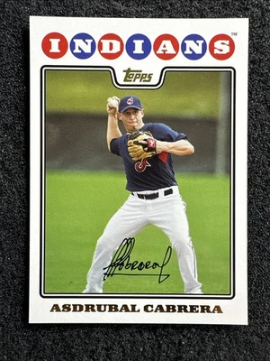 ASDRUBAL CABRERA #617 2008 Topps Baseball Gold Foil Cleveland Indians - Image 1 of 3