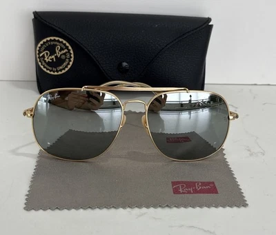 Ray Ban RB3561 Gold Metal Frame Sliver Tint Lens General Sunglasses w/ Case - image 1 of 4