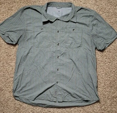 Royal Robbins Shirt Men XXL Gray Nylon Blend Short Sleeve Outdoor Fishing Light - Image 1 of 4