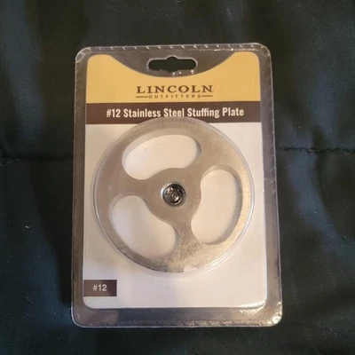 *Nuevo* Plato de relleno para molinillo de carne de acero inoxidable #12 217 Grilling Company Foto 1 de 2