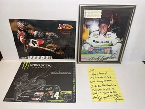 *RARE* Ricky Carmichael Handwritten Note To Fan + 3 Signed Autographed Photos! - Picture 1 of 5