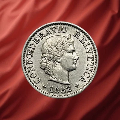 1932 B Switzerland 5 Rappen - Combined Ship - Image 1 of 2