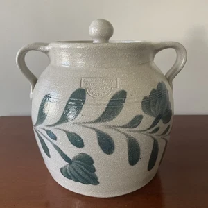 Salmon Falls Gres Sal Esmalte Bote Tarro de Galletas Jag Bean Pot Enorme 2002 - Imagen 1 de 13